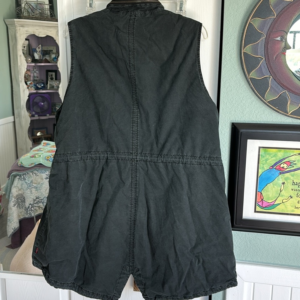 Vintage Levi’s vest 1X charcoal/black - Picture 10 of 16